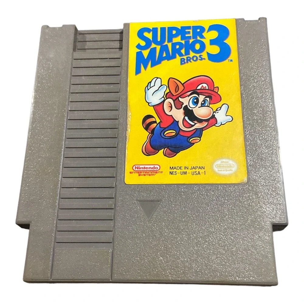 Nintendo Super Mario Bros 3 NES Video Game Cartridge‎ Retro 8-Bit Classic 1990